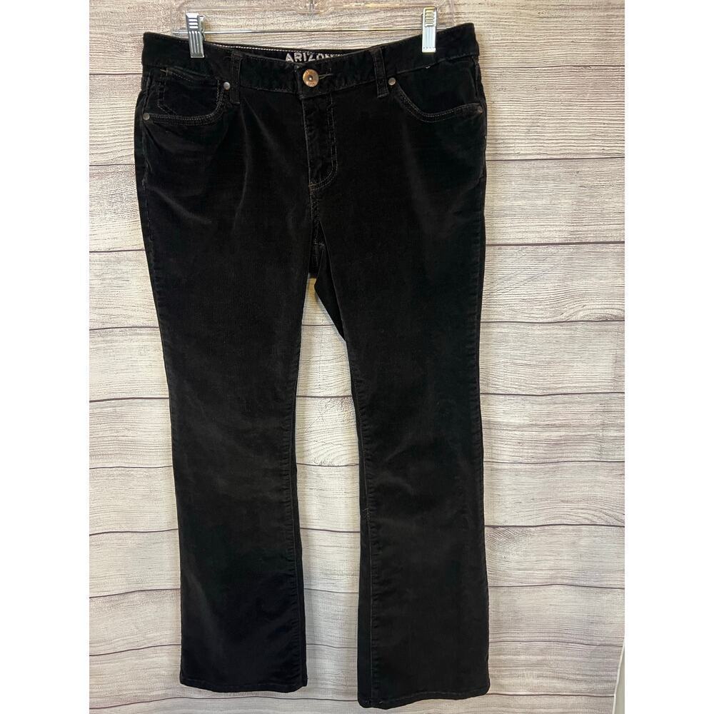 Arizona Jean Co. Corduroy Pants Black Brown Size 11 Soft Corduroy Bootcut